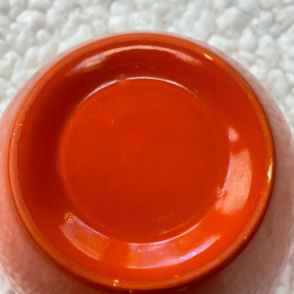 Homer Laughlin Fiesta #3 Nesting Bowl Original Red Vintage 1936-38 Rare Rings